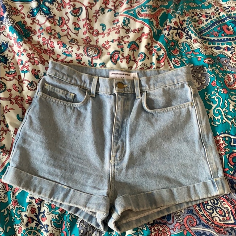 American Apparel High Rise Shorts